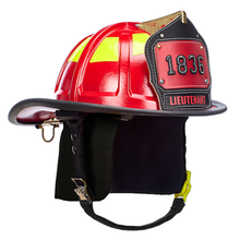 Load image into Gallery viewer, Cairns 1836 Unpainted Traditional Fire Helmet, Red