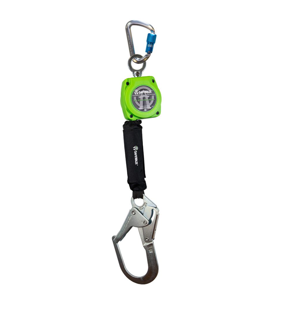 Safewaze 6' Web Retractable With Steel Rebar Hook & Aluminum Carabiner ...