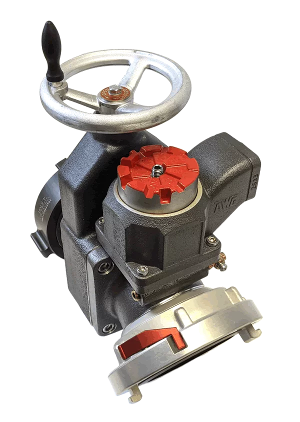 H810 - 25° Elbow 4” Gate Valves with Field Adjustable Pressure Relief Valve