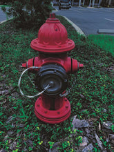 Load image into Gallery viewer, HPHA - Storz Metal Face Permanent Hydrant Adapters with Cap Dark Anodized