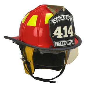 Cairns 1010 Red Traditional Fiberglass Helmet, NFPA, OSHA