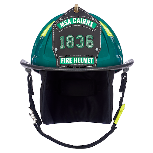 Cairns 1836 Painted Traditional Fire Helmet, Green – Continental Cairns 1836 Painted Traditional Fire Helmet, Green – Continental