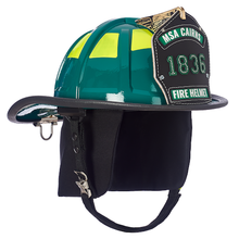 Load image into Gallery viewer, Cairns 1836 Painted Traditional Fire Helmet, Green