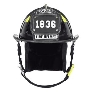 Cairns 1836 Unpainted Traditional Fire Helmet, Black