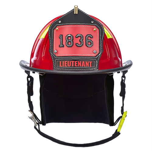 Cairns 1836 Unpainted Traditional Fire Helmet, Red