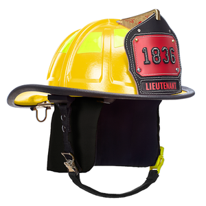 Cairns 1836 Unpainted Traditional Fire Helmet, Yellow