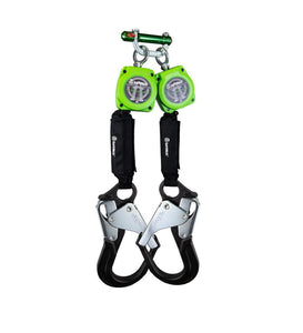 Safewaze 6' Web Dual-Leg Retractable with Aluminum Rebar Hooks & 9013 BWB