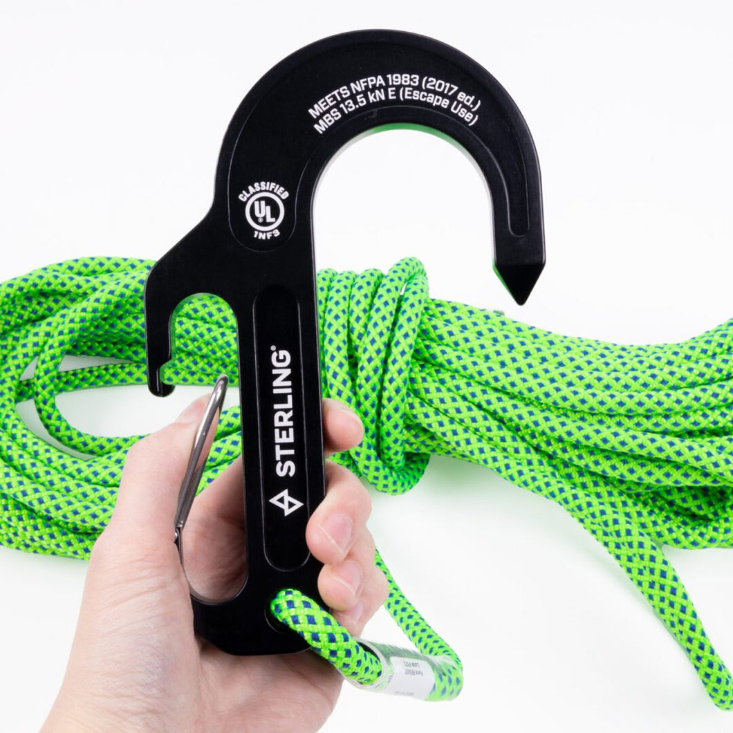 Lightning Ropes Lightning GT Hook w/50' of 8mm RNR Nylon Escape Rope – Continental Fire ...
