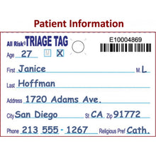 Load image into Gallery viewer, All Risk Triage Tags w/ Patient Wristband