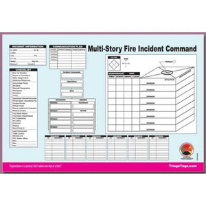 Multi-Story Structure Incident Command Worksheet Pad