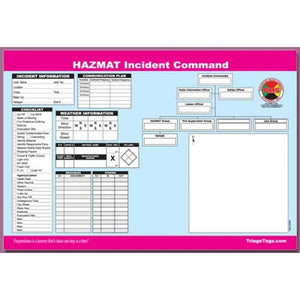 HAZMAT Incident Command Worksheet Pad