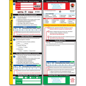 NFPA 1584 Firefighter REHAB Tag