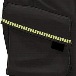 Angled Side Pockets with Grip Tabs